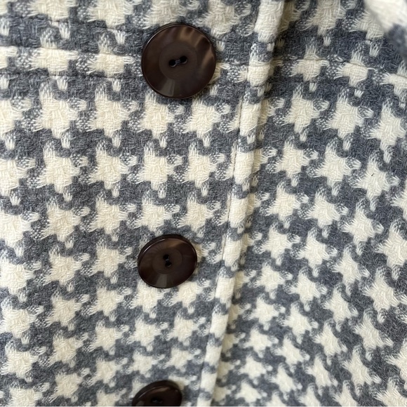 Pendleton Woman’s Houndstooth Virgin & Lambs Wool Coat Sz 14 - Picture 6 of 15